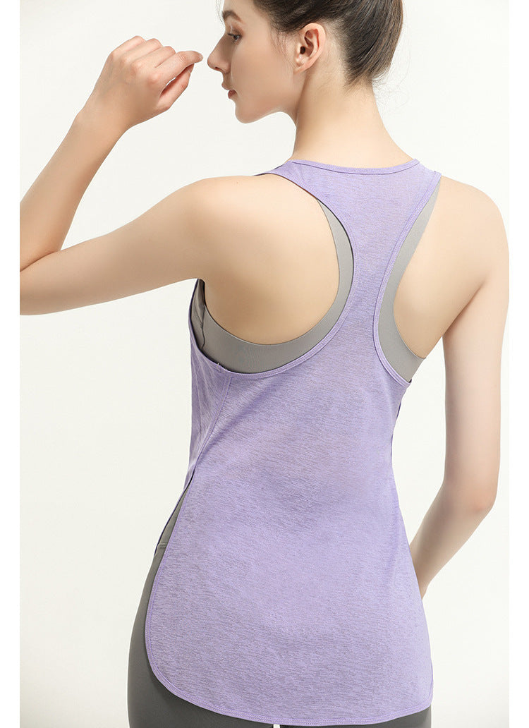 SEE THROUGH YOGA FITNESS SHIRT SPORTS VEST