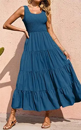 BIG SWING FLORAL LONG DRESS
