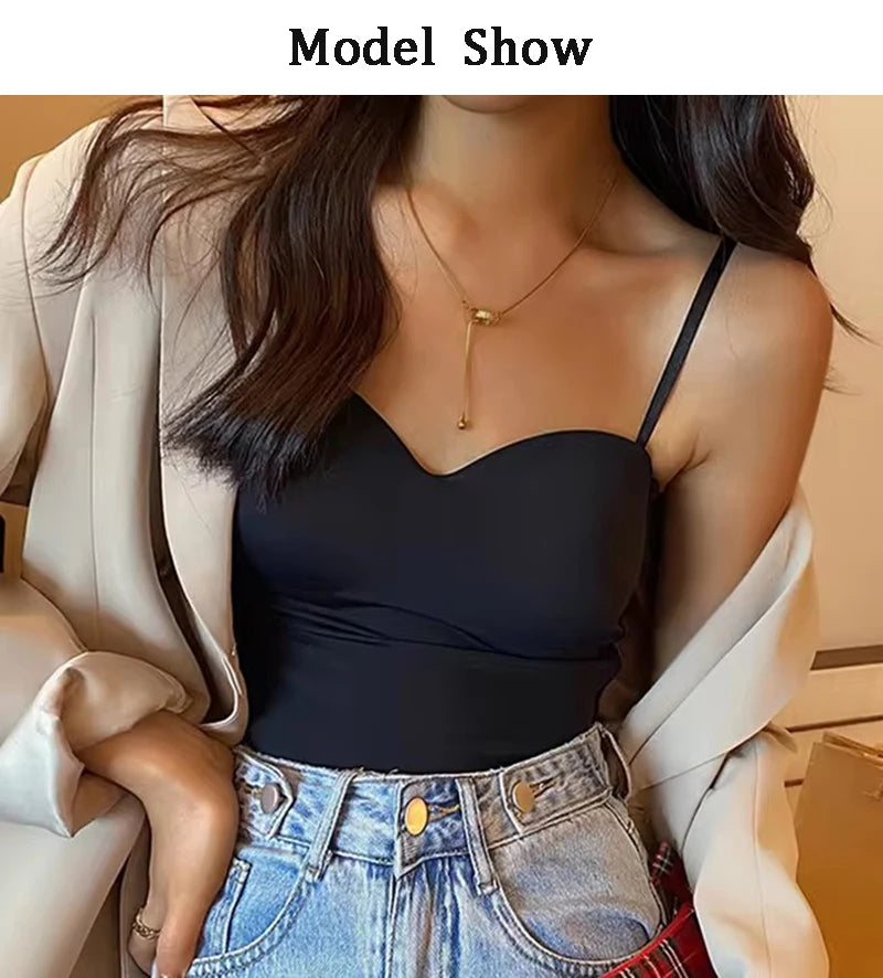 MUJER ROPA 1 COLORS TANK TOP