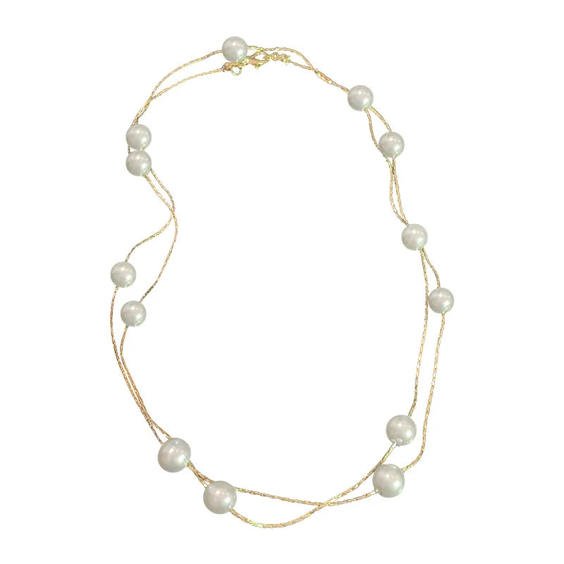 Pearl Necklaces Female Chain Choker Necklace for Women Jewelry Korean Fashion Neck Necklace 2022 Trend Girls Accessories