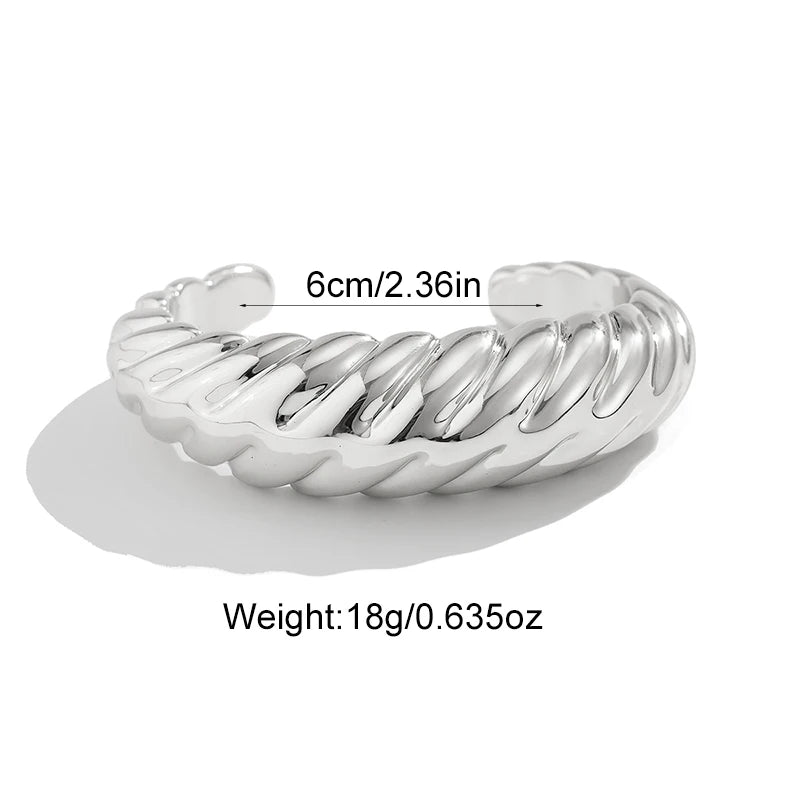 Fashion Exaggerated Irregular Bracelets for Women Simple Hip Hop Rock Personality Plastic Cuff Bangle Trendy Jewelry