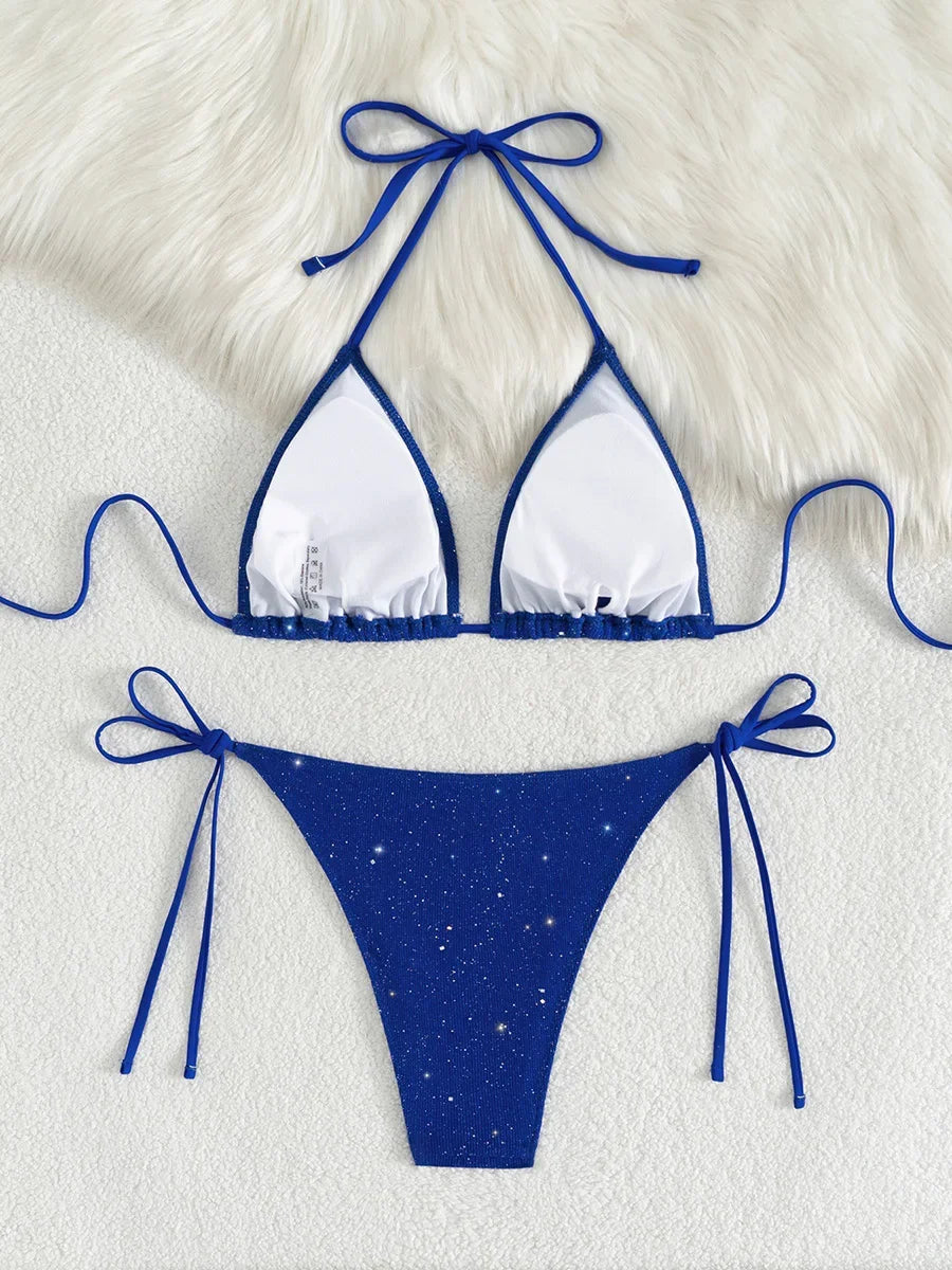 TWO-PIECE HIGH CUT STRAPPY BIKINI