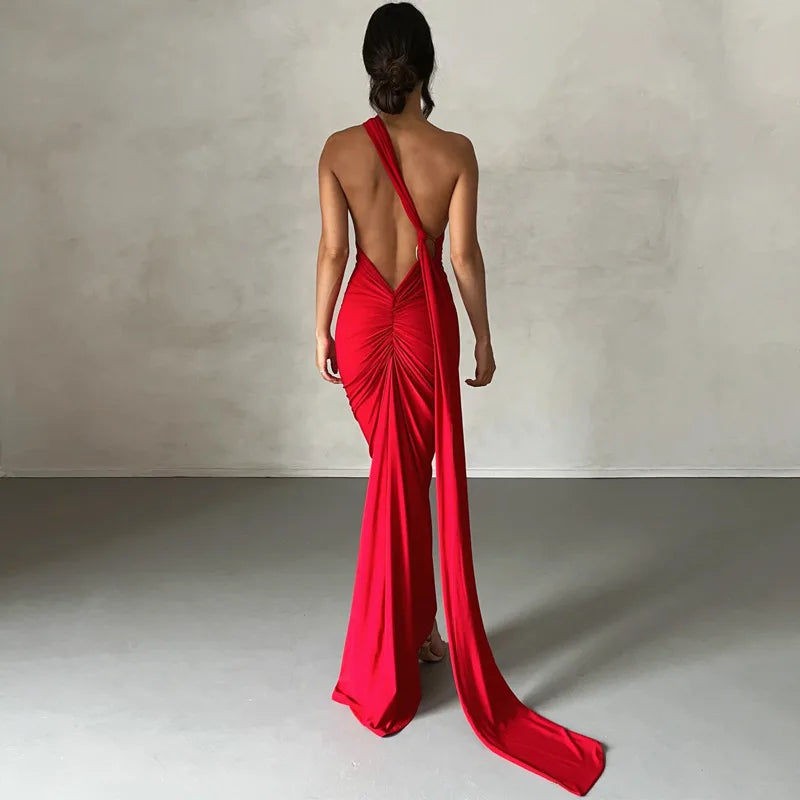 RUCHED SLIM BODYCON DRESS