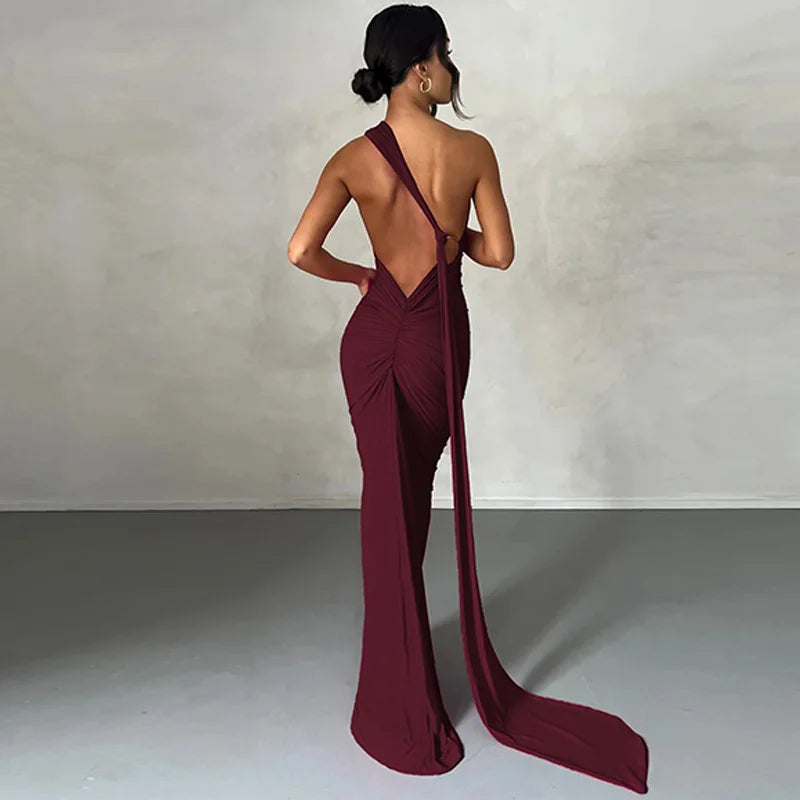 RUCHED SLIM BODYCON DRESS