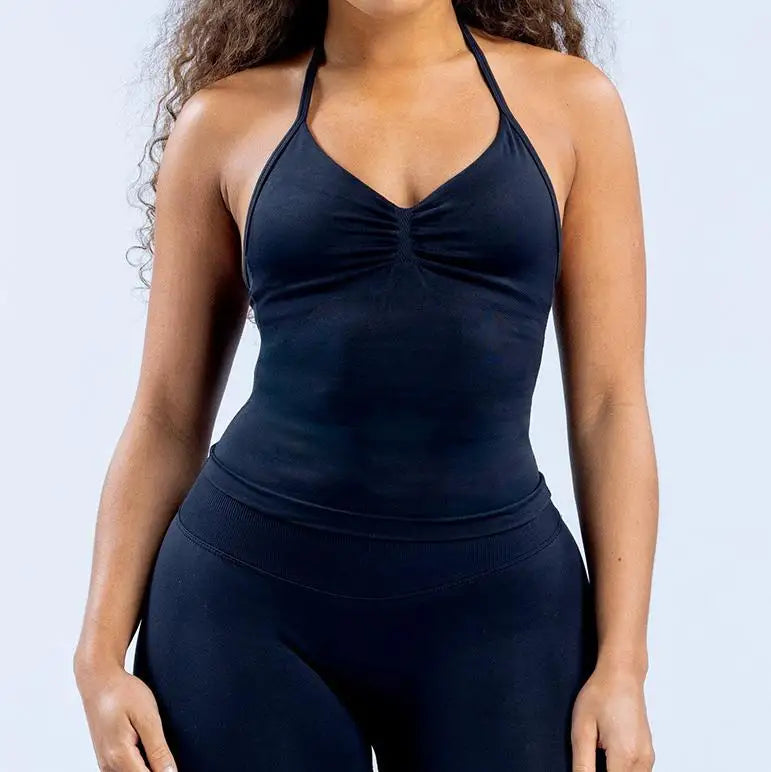 OPEN BACK BRA HALTER IMPECT FITNESS TOP