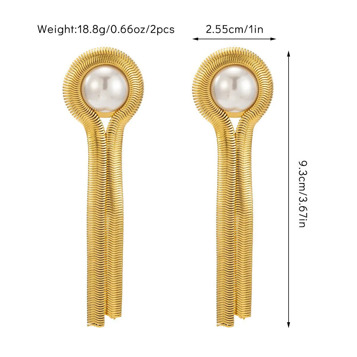 Exaggerated luxury long fringed earrings for women, geometric chain drape earrings, fashionable jewelry accessories, gifts