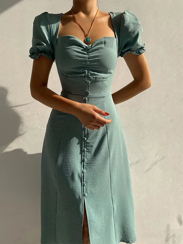 ELEGANT SLIT VESTIDOS DRESS