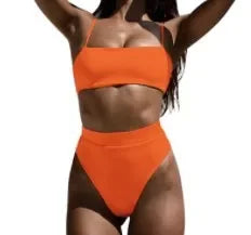 TWO-PIECE SHOULDER STRAPPY BEACHWEAR