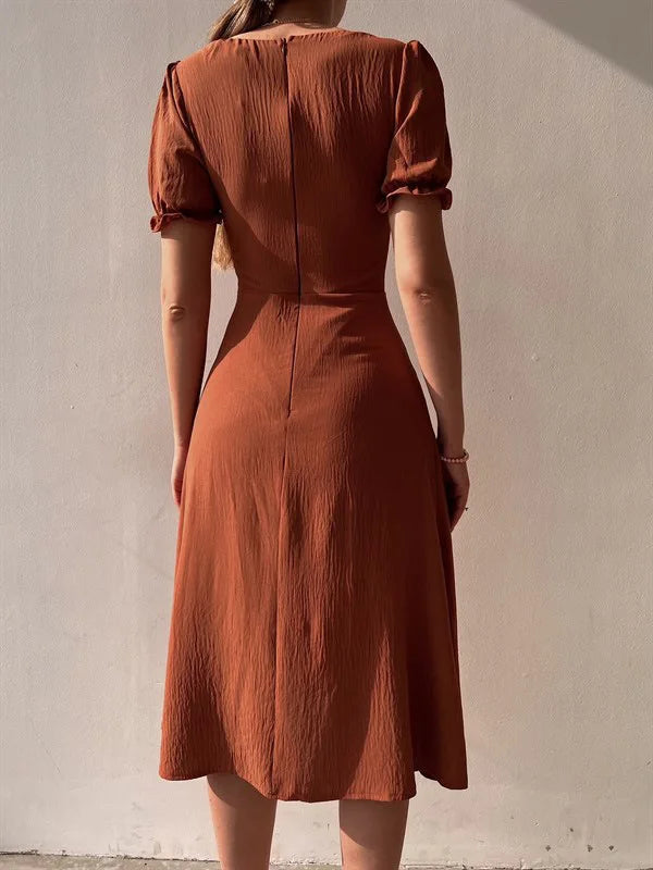 ELEGANT SLIT VESTIDOS DRESS