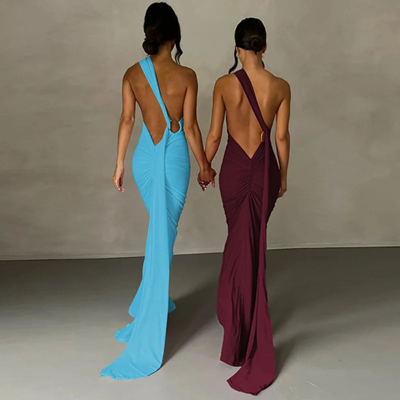RUCHED SLIM BODYCON DRESS