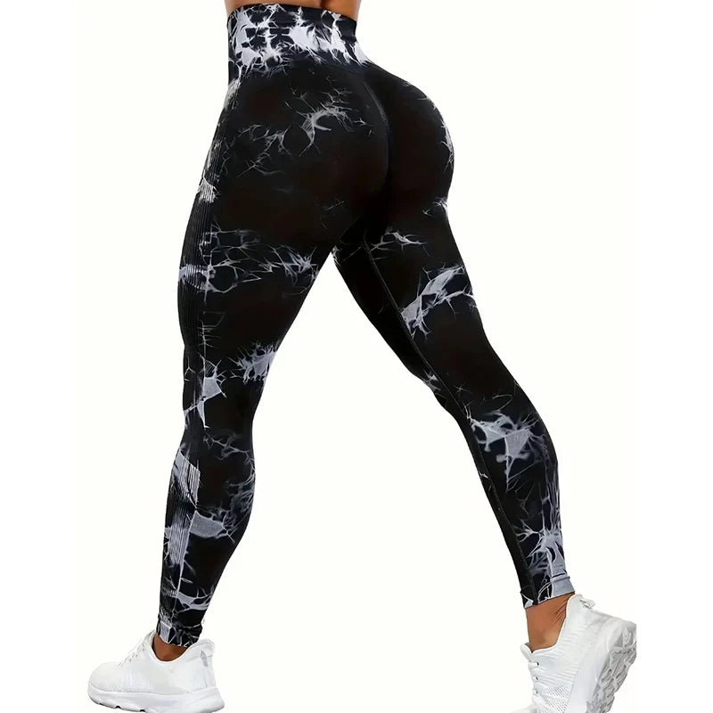 PRINTED YOGA PANT TIGHTS FOR WORKOUT GYM WEAR
