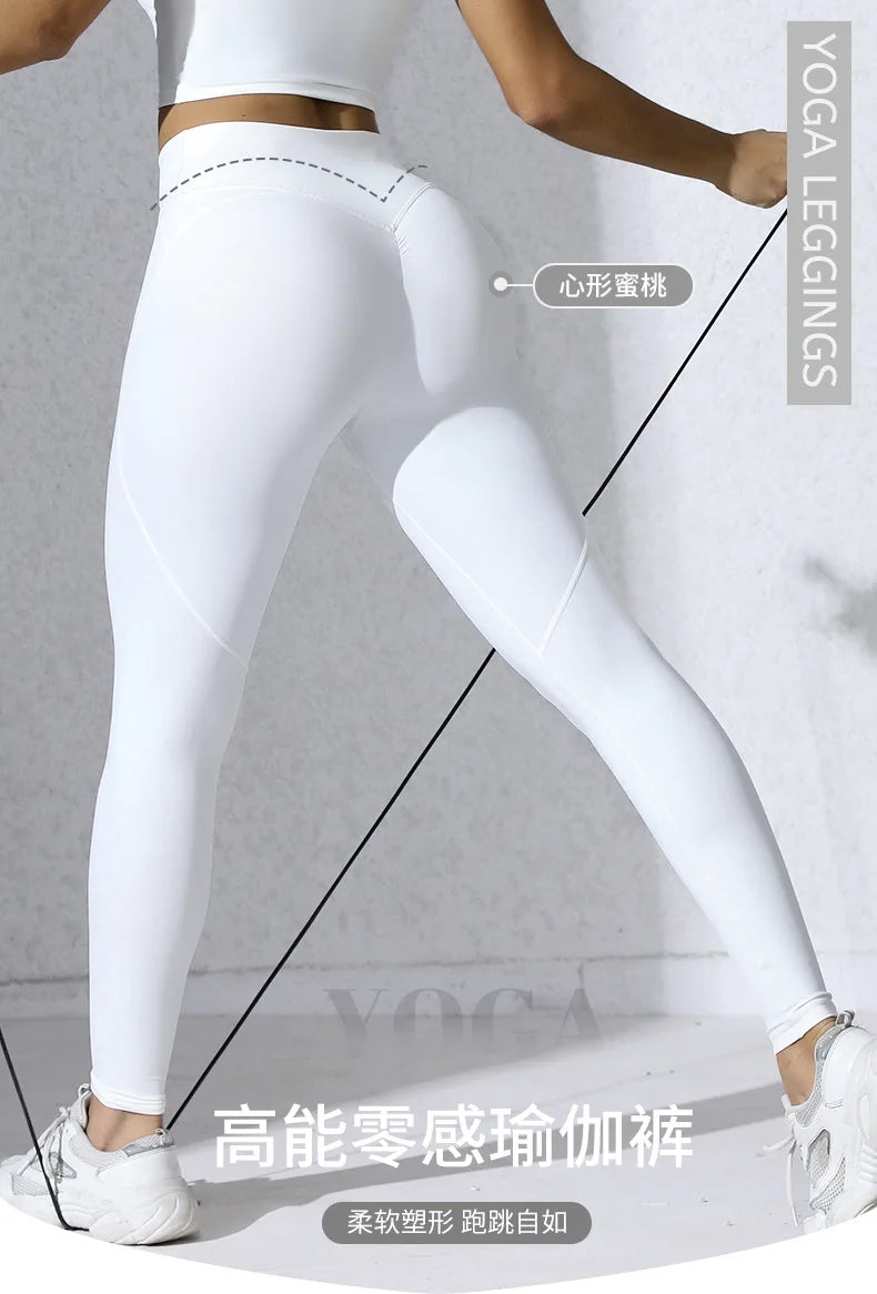 CROSSED HIGH WAIST LEGGINGS GYM WEARS