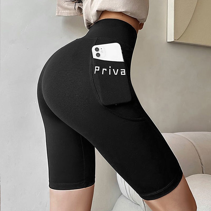 HIGH WAIST FITNESS STREETWEAR SHORT