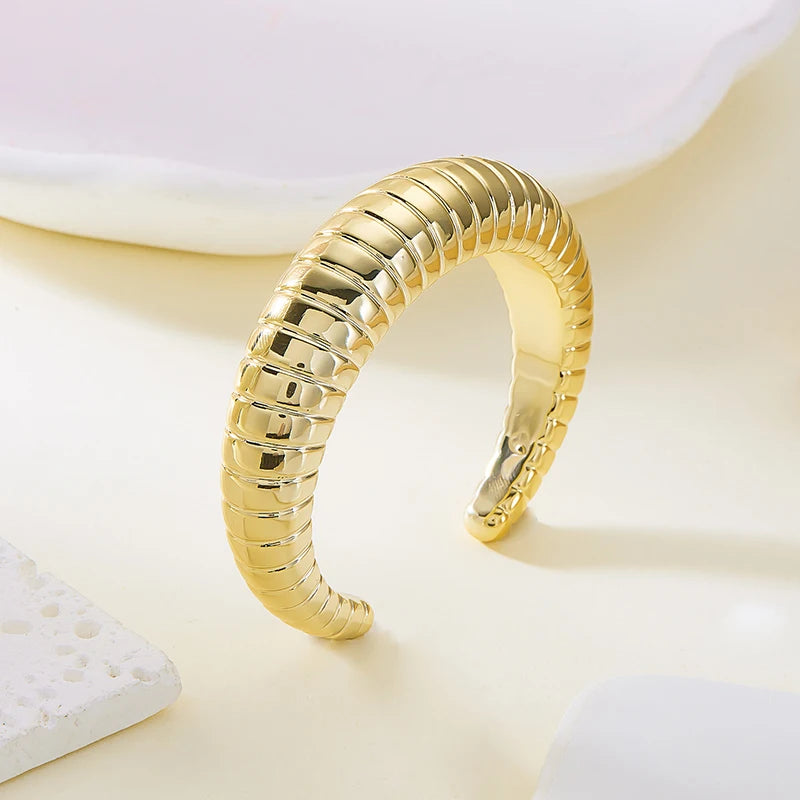 Fashion Exaggerated Irregular Bracelets for Women Simple Hip Hop Rock Personality Plastic Cuff Bangle Trendy Jewelry
