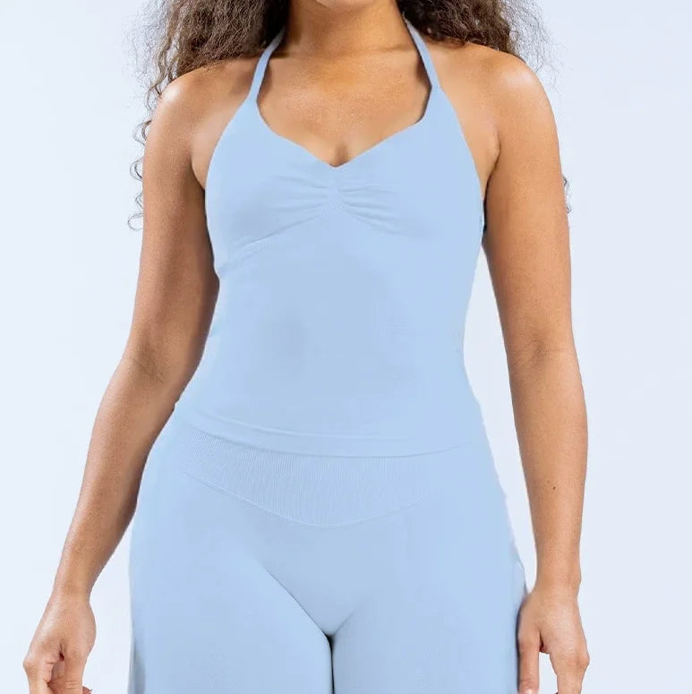 OPEN BACK BRA HALTER IMPECT FITNESS TOP
