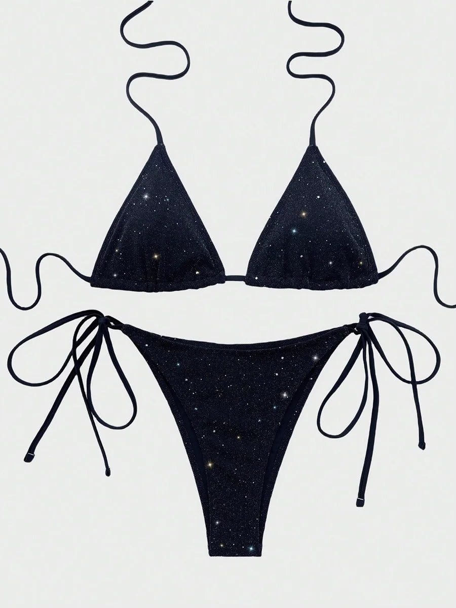 TWO-PIECE HIGH CUT STRAPPY BIKINI
