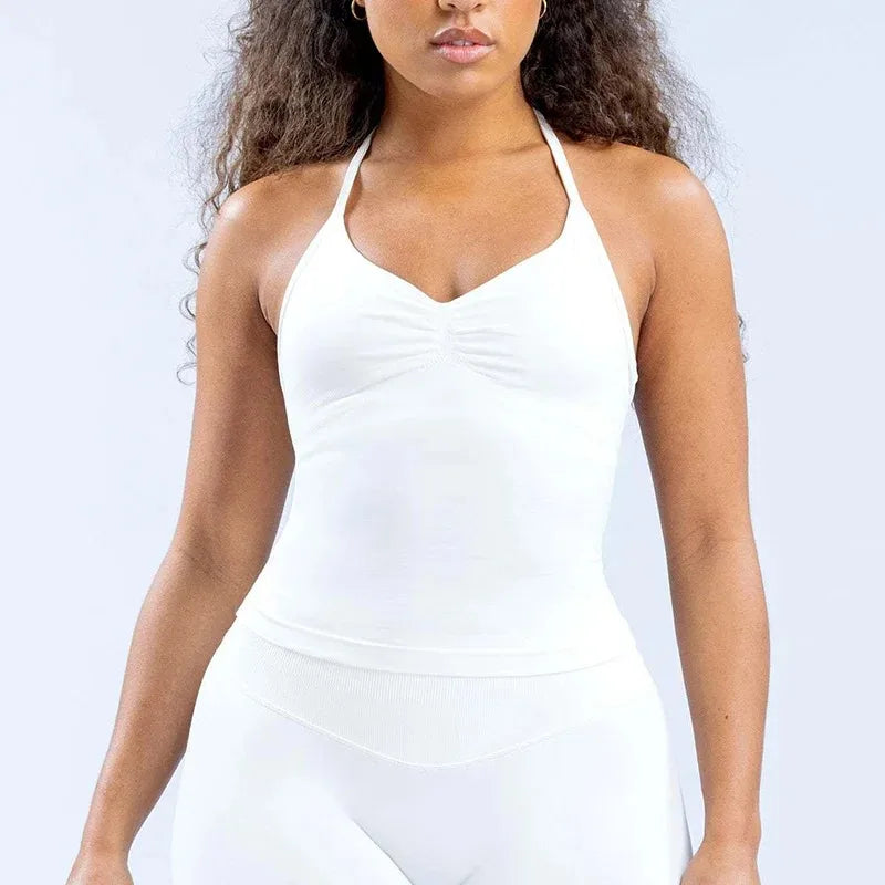 OPEN BACK BRA HALTER IMPECT FITNESS TOP