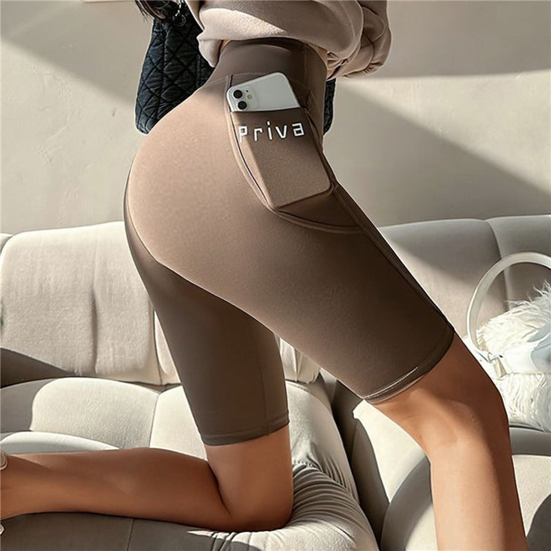 HIGH WAIST FITNESS STREETWEAR SHORT