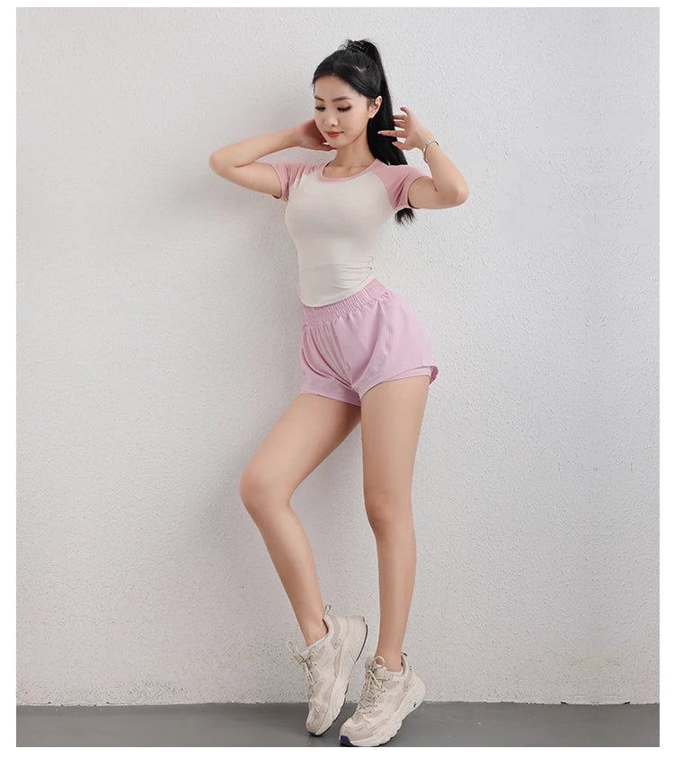 LEISURE LOOSE FITTED T-SHIRT SPORTS GYM WEARS