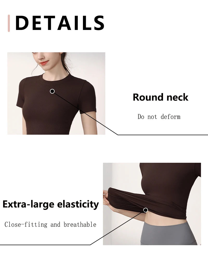 YOGA TOPS PILATES AEROBIC SPORTSWEAR BLOUSE