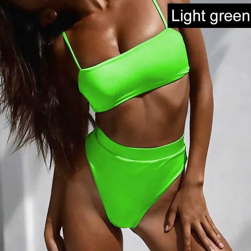 TWO-PIECE SHOULDER STRAPPY BEACHWEAR