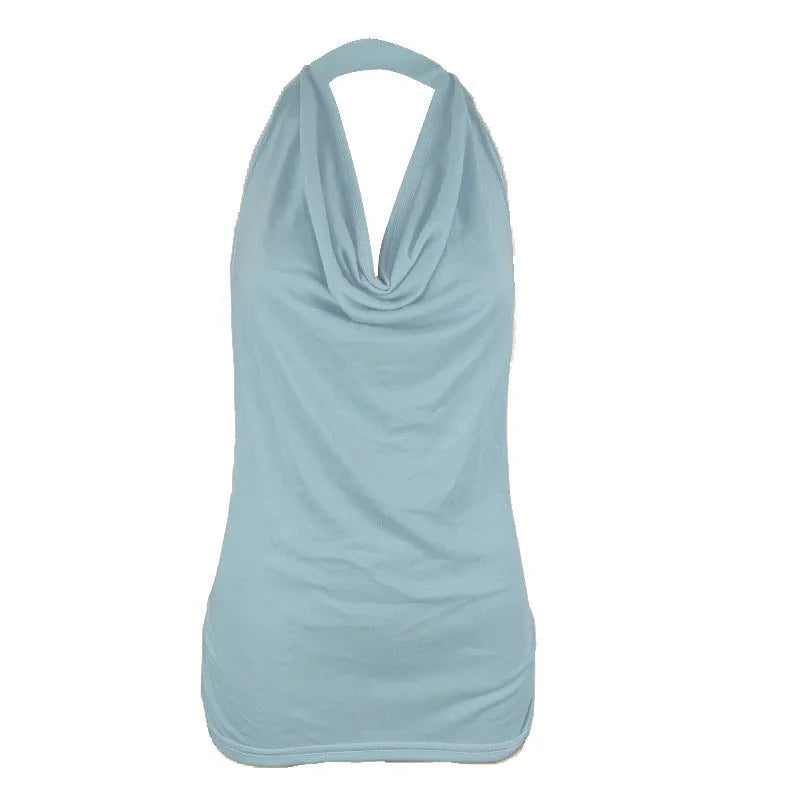 DRAPE V-NECK FEMME TANK TOP