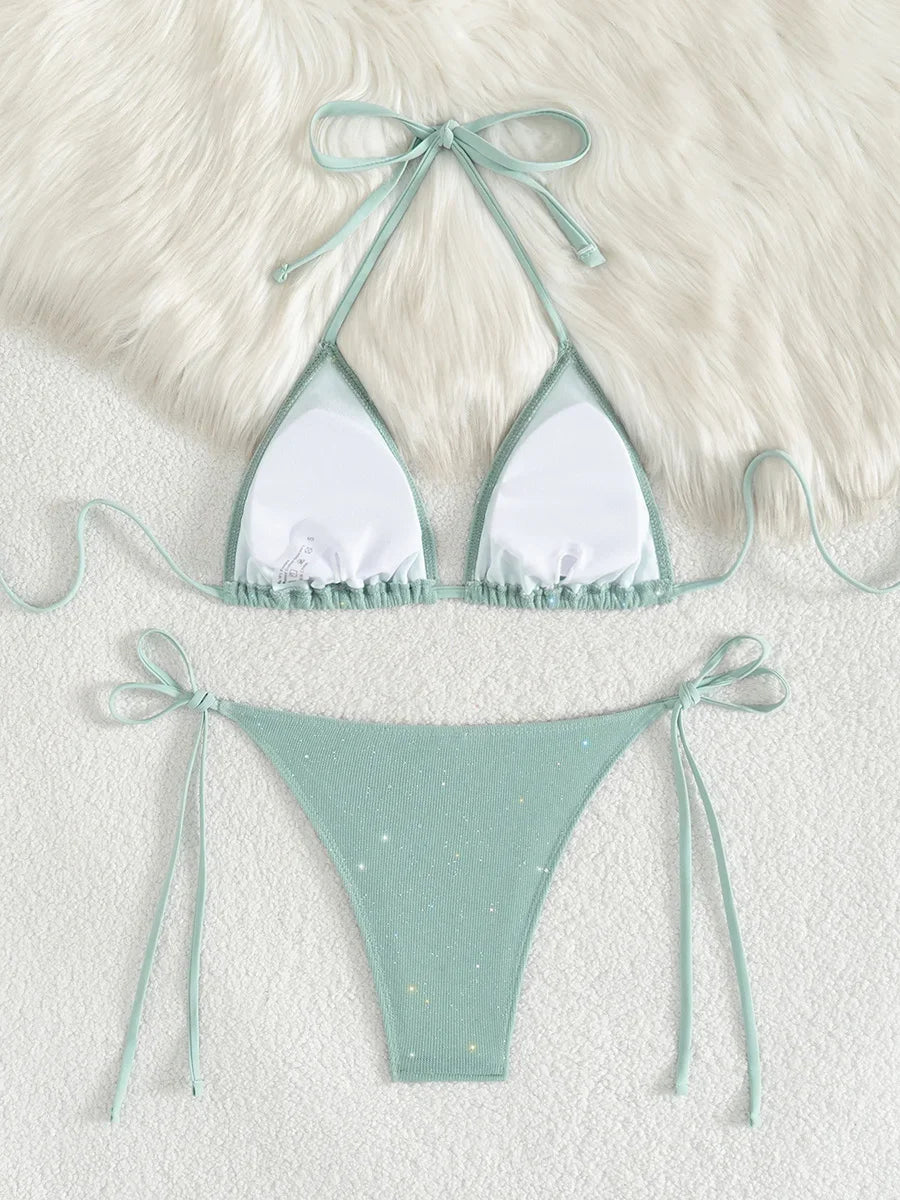 TWO-PIECE HIGH CUT STRAPPY BIKINI