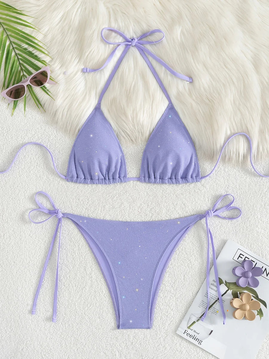 TWO-PIECE HIGH CUT STRAPPY BIKINI