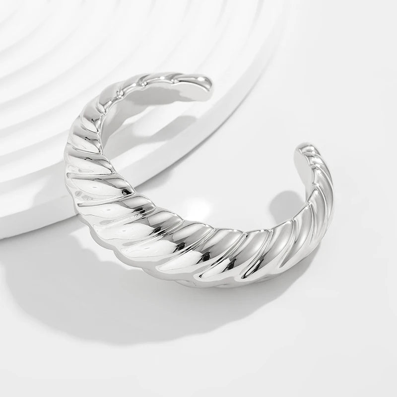 Fashion Exaggerated Irregular Bracelets for Women Simple Hip Hop Rock Personality Plastic Cuff Bangle Trendy Jewelry