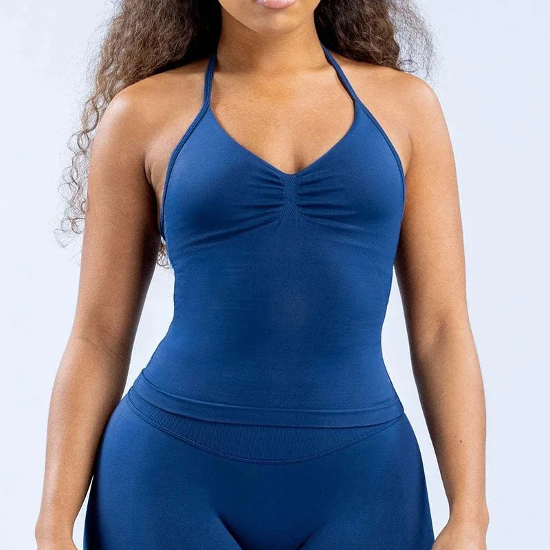 OPEN BACK BRA HALTER IMPECT FITNESS TOP