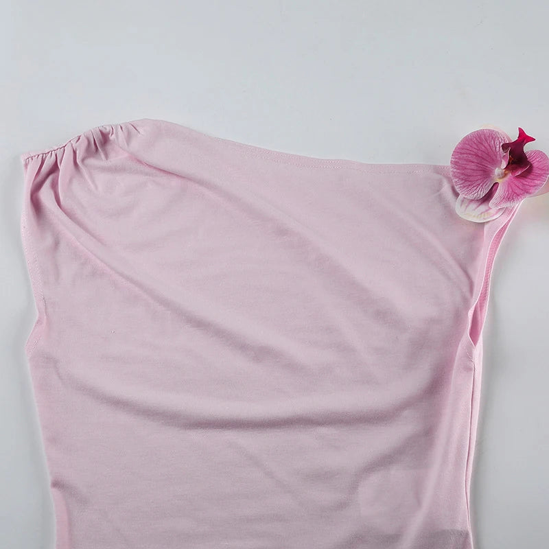 LAMUSA 2000s 3D FLOWER TANK TOP