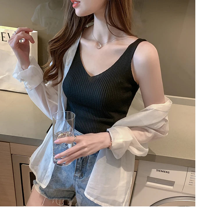 CAMIS TEES ICE SILK TANK TOP