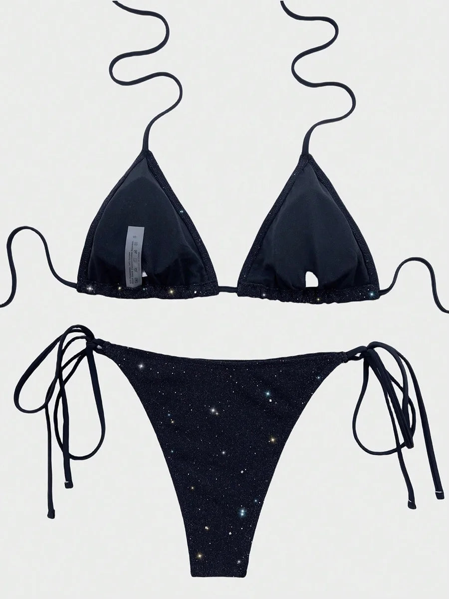 TWO-PIECE HIGH CUT STRAPPY BIKINI