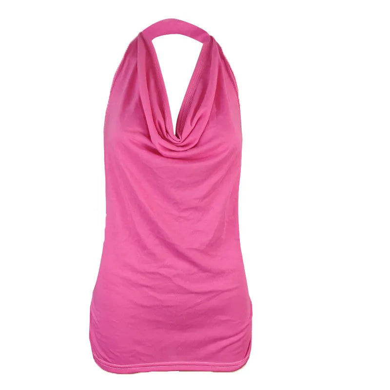 DRAPE V-NECK FEMME TANK TOP