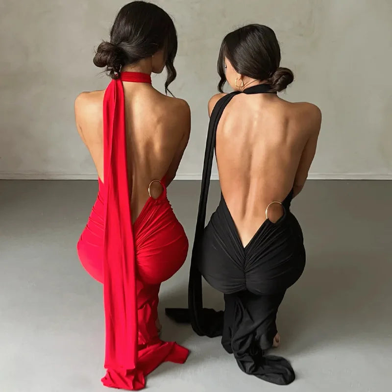 RUCHED SLIM BODYCON DRESS