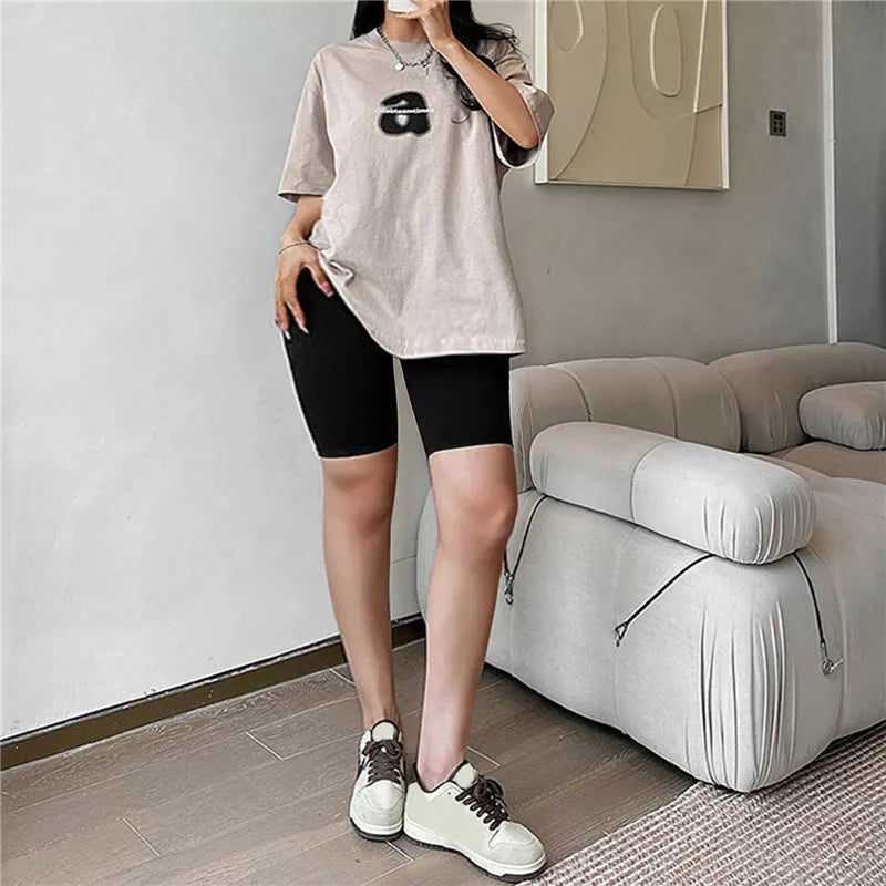 HIGH WAIST FITNESS STREETWEAR SHORT