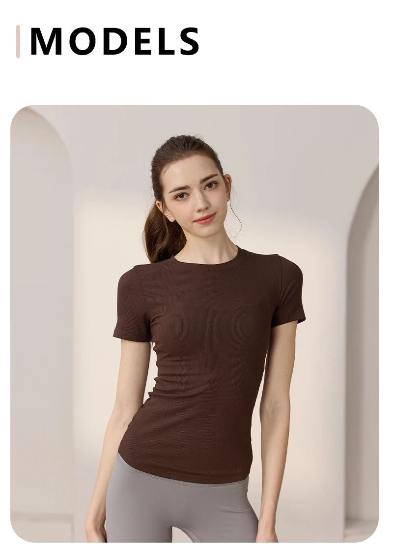 YOGA TOPS PILATES AEROBIC SPORTSWEAR BLOUSE
