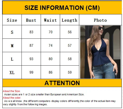 CAMSOLES V-NECK HALTER TANK TOP