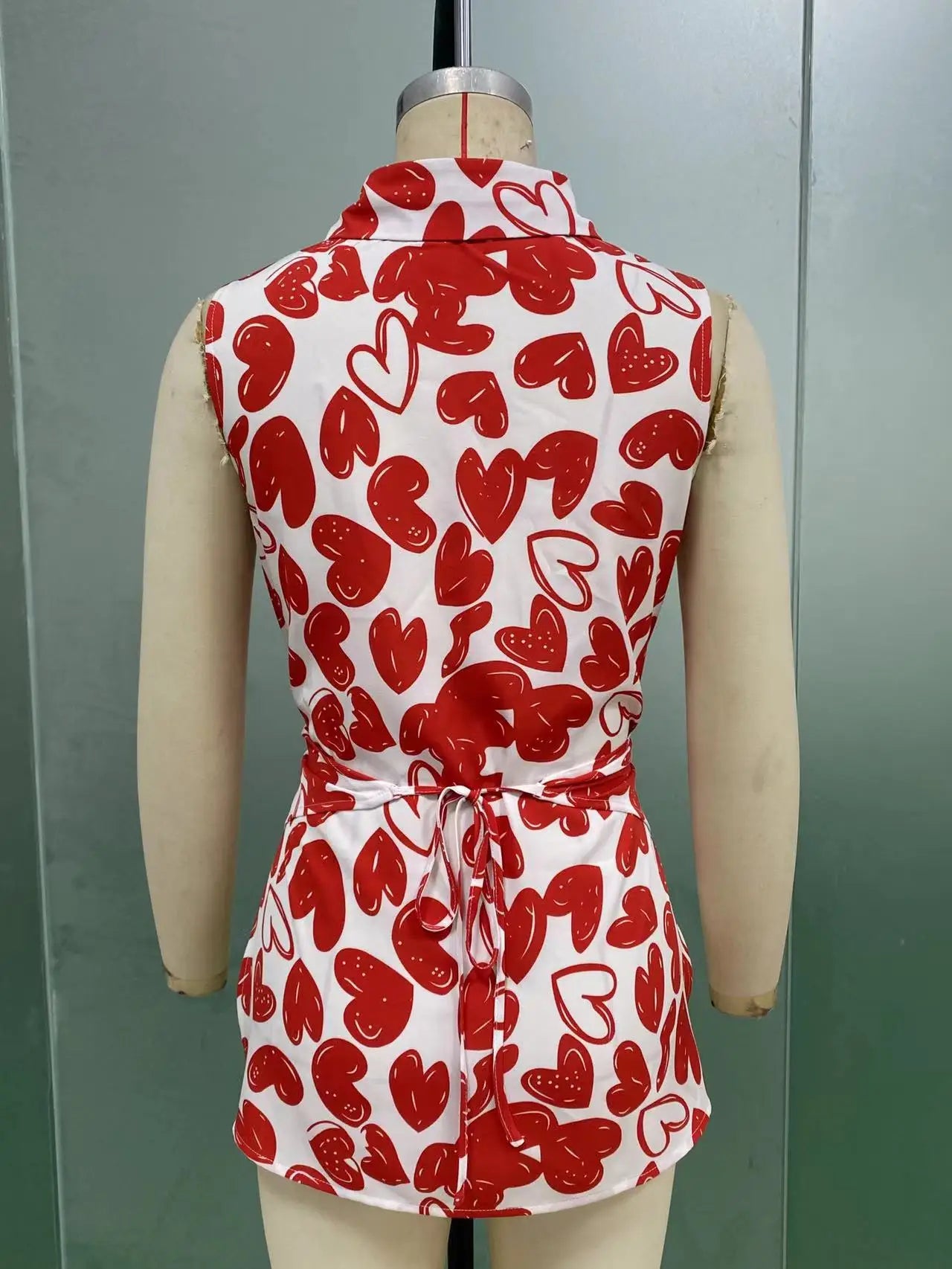 ELEGANT RUFFLE PRINTED BLOUSE
