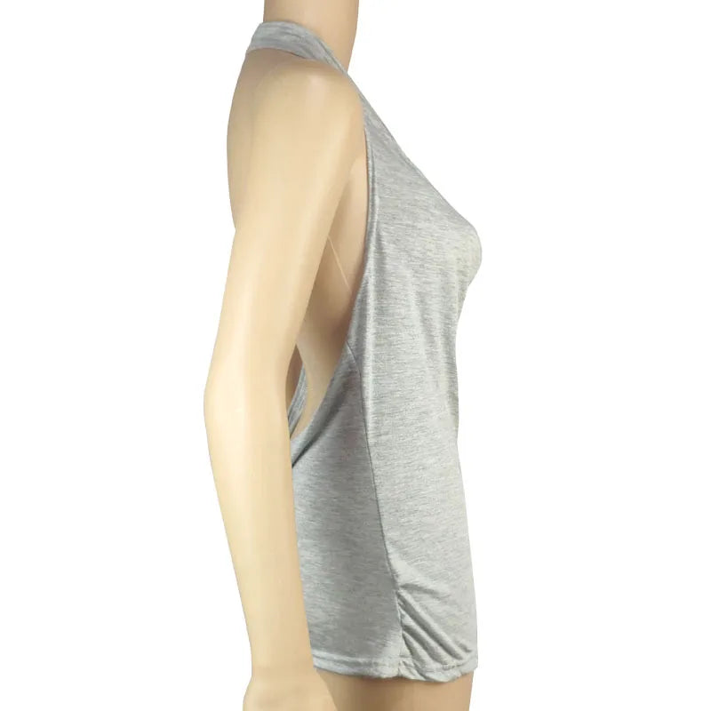 DRAPE V-NECK FEMME TANK TOP