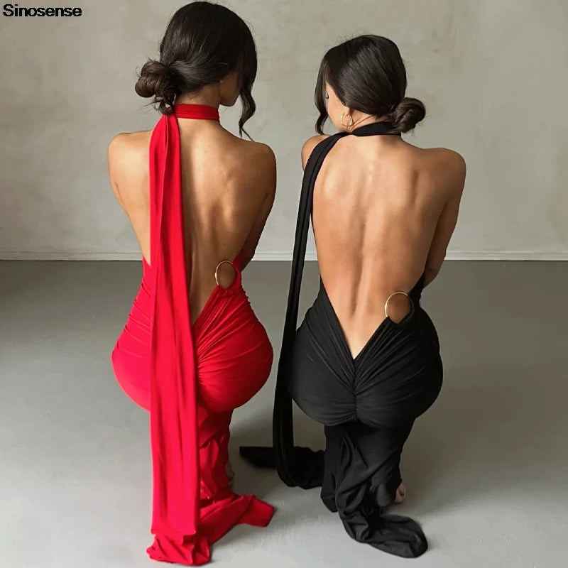 RUCHED SLIM BODYCON DRESS