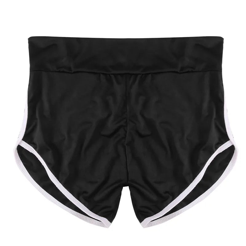 LOW WAIST STRETCHY SKINNY SLIM SHORTS