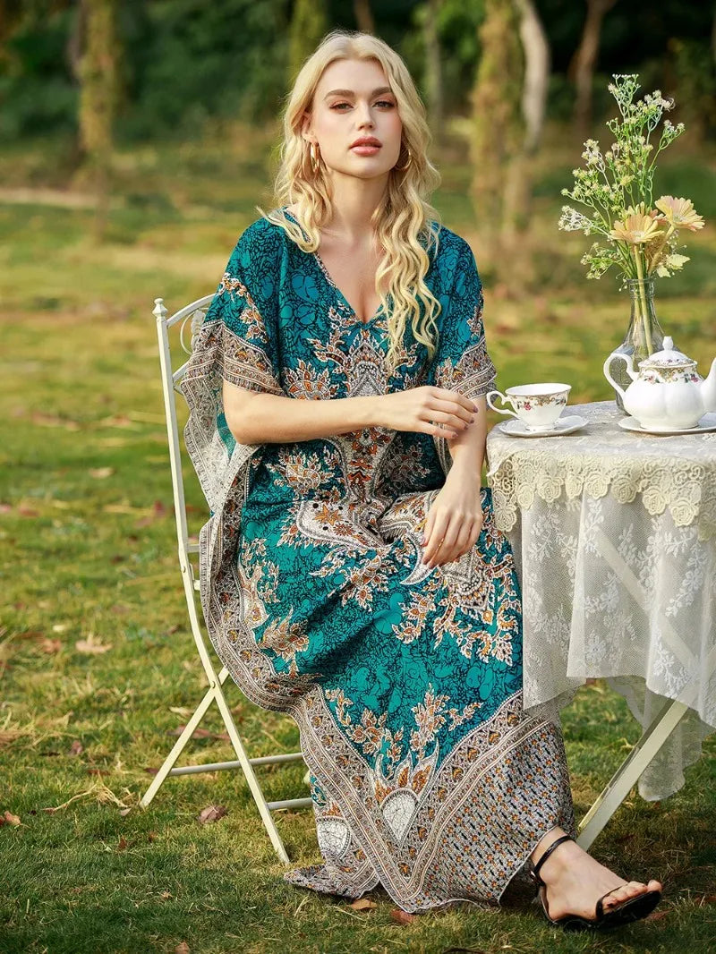 LONG KAFTAN KIMONO DRESS