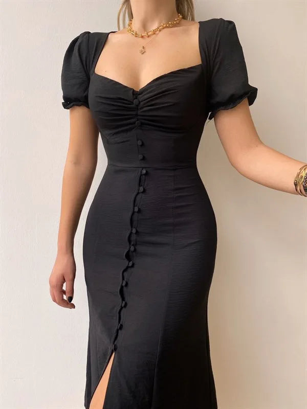 ELEGANT SLIT VESTIDOS DRESS