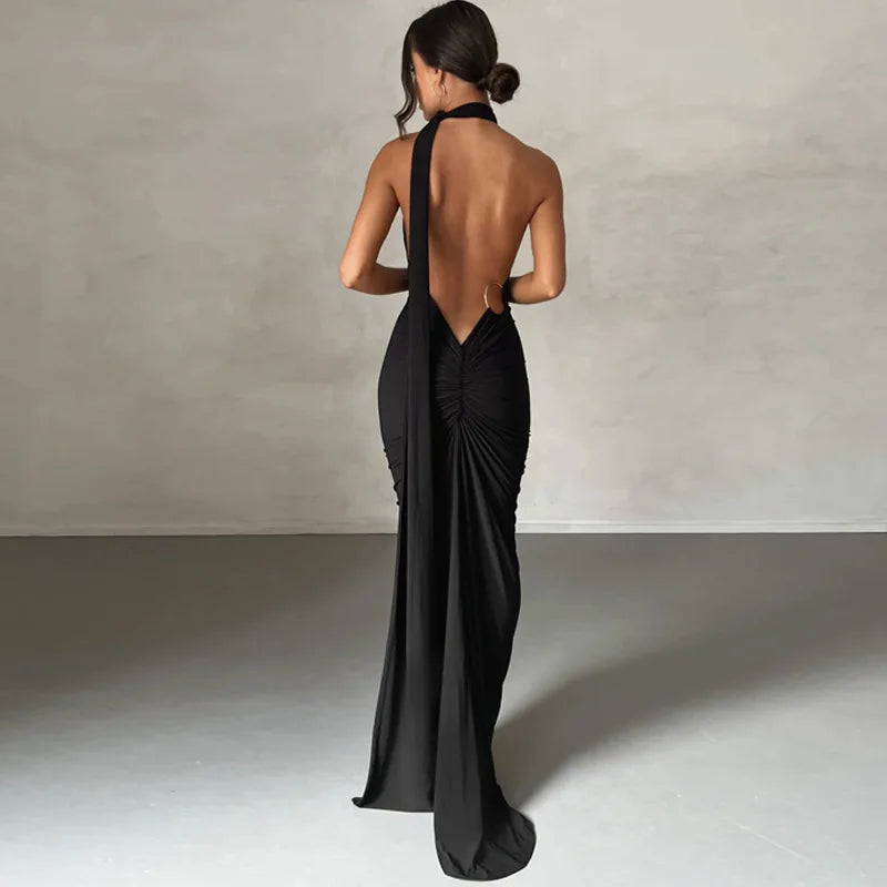RUCHED SLIM BODYCON DRESS