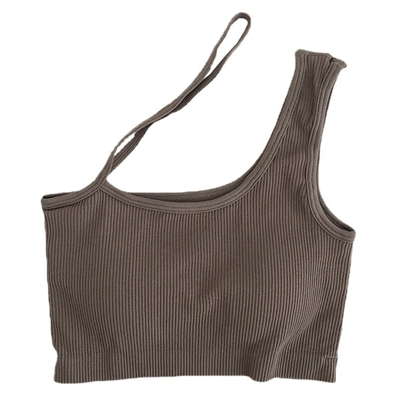 OBLIQUE SLIM VEST CAMIS TANK TOP