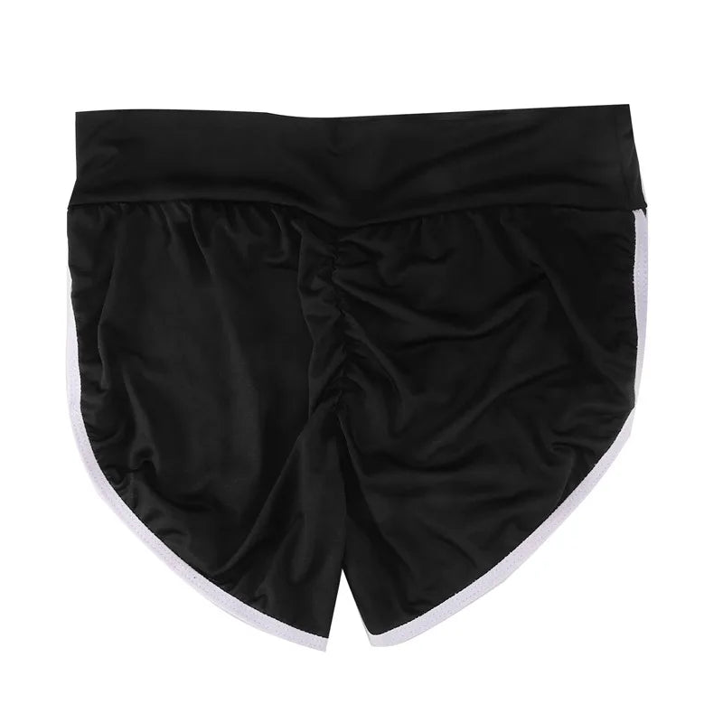 LOW WAIST STRETCHY SKINNY SLIM SHORTS