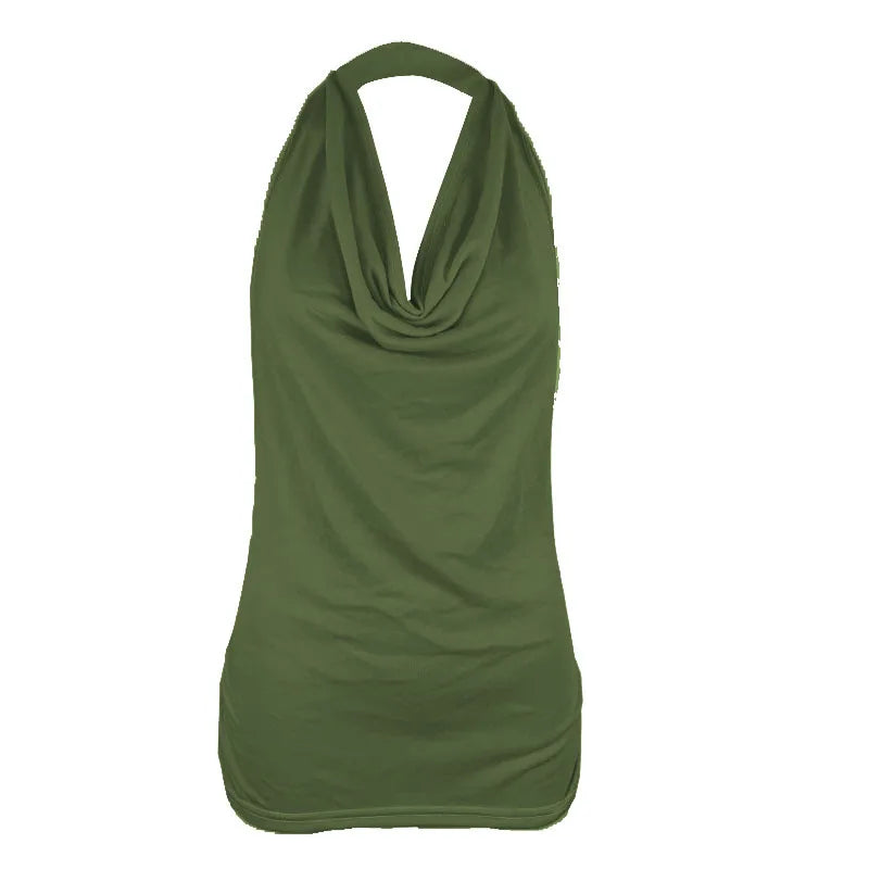 DRAPE V-NECK FEMME TANK TOP