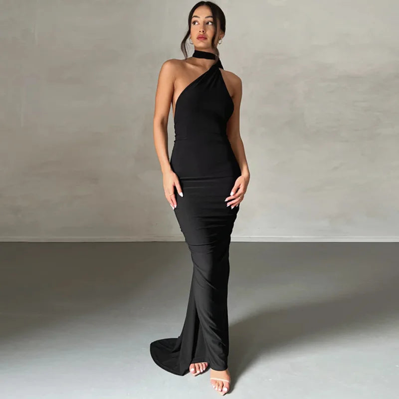 RUCHED SLIM BODYCON DRESS