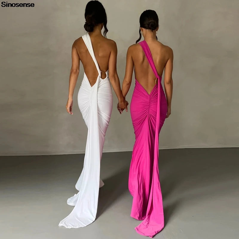 RUCHED SLIM BODYCON DRESS